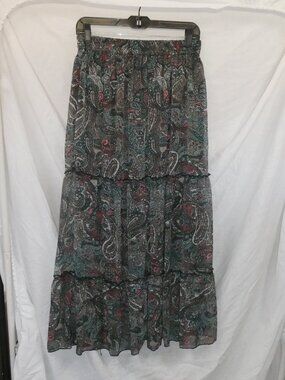 Good Times Paisley Sheer Full Skirt Size Small - NWT